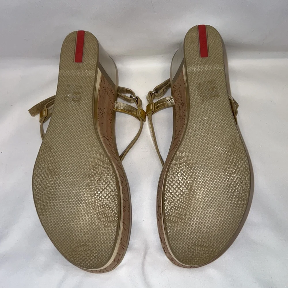 Prada cork wedge sandals with dust bag - Picture 4 of 4